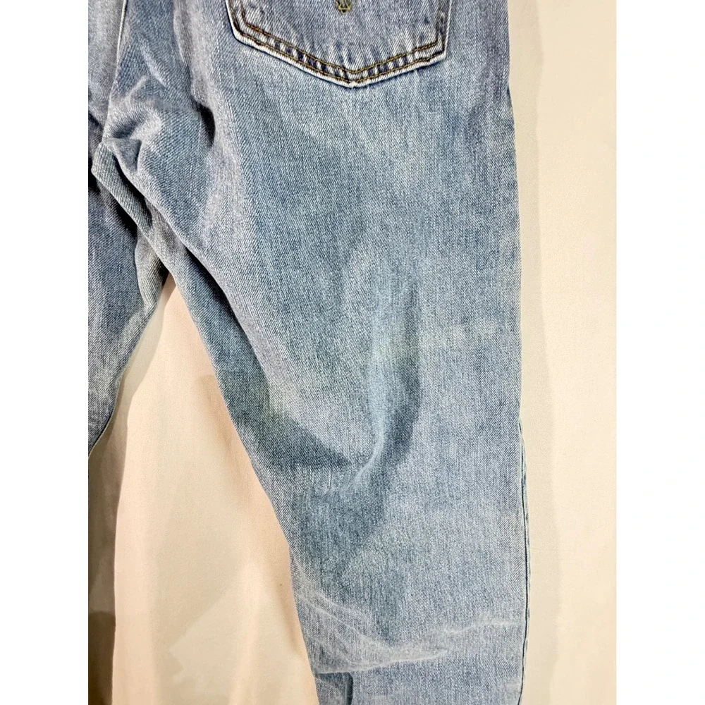 Levis 505‎ Regular Fit Light Wash Blue Denim Jeans Mens 38x30